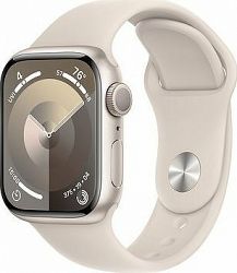 Apple Watch Series 9 41 mm Hviezdno biely hliník s hviezdno bielym športovým remienkom – S/M