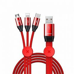 Baseus Car Co-sharing Cable USB 3.5A 1 m Red