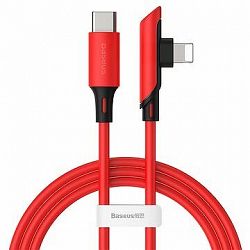 Baseus Colourful Elbow Type-C to Lightning Cable PD 18 W 1,2 m Red