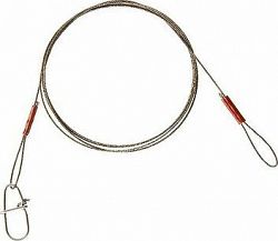 Cormoran 1×7 Wire Leader Loop and Snap Hook 12 kg 50 cm 2 ks