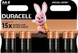 Duracell Basic alkalická batéria 8 ks (AA)