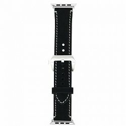 Eternico Apple Watch 38 mm/40 mm Leather Band 2 čierny