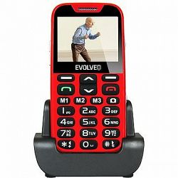 EVOLVEO EasyPhone XD červeno-strieborný