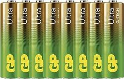 GP Alkalická batéria Ultra AA (LR6), 6 + 2 ks