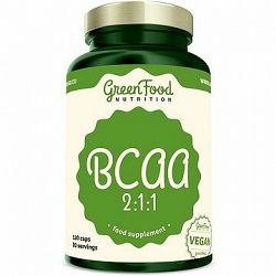 GreenFood Nutrition BCAA 2:1:1, 120 kapsúl