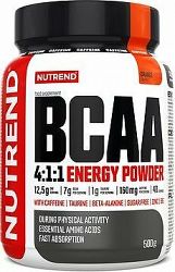 Nutrend BCAA Energy Mega Strong Powder, 500 g, pomaranč