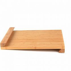 SALTER 38CM BAMBOO CHOP BOARD WITH LIP  