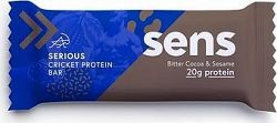 SENS Serious Protein tyčinka s 20 g bielkovín a cvrčou múkou, 60 g, horké kakao a sezam