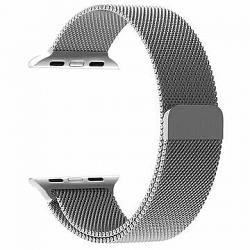 Tactical Loop Magnetický Kovový remienok pre Apple Watch 1/2/3 38 mm Silver