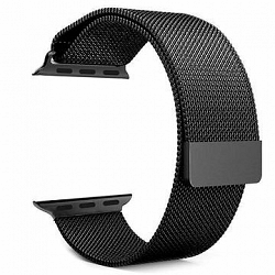 Tactical Loop Magnetický Kovový remienok pre Apple Watch 4 40 mm Black