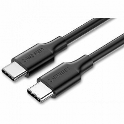 Ugreen USB-C 2.0 (M) to USB-C (M) 60 W/3 A Data Cable Black 1,5 m