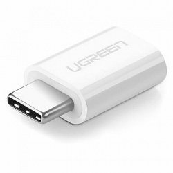 Ugreen USB-C (M) to micro USB (F) OTG Adaptér White