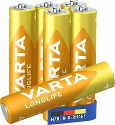 VARTA alkalická batéria Longlife AAA 4 + 2 ks