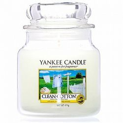 YANKEE CANDLE Classic stredná Clean Cotton 411 g