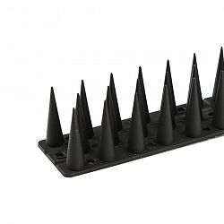 Plastové ochranné hroty proti vtákom čierna, 44,5 x 3,7 cm, 4 ks